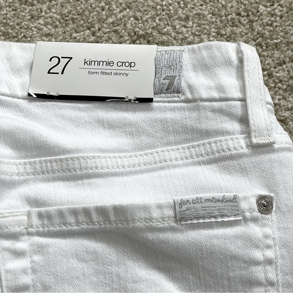 NWT - 7 For All Mankind Women’s Kimmie Crop - Form Fitted Skinny Jeans Size 27 - Picture 7 of 9